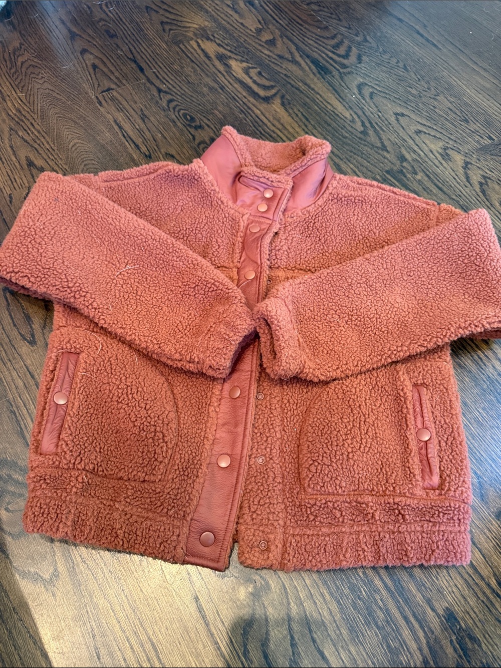 Brown bomber old navy fleece  jacket